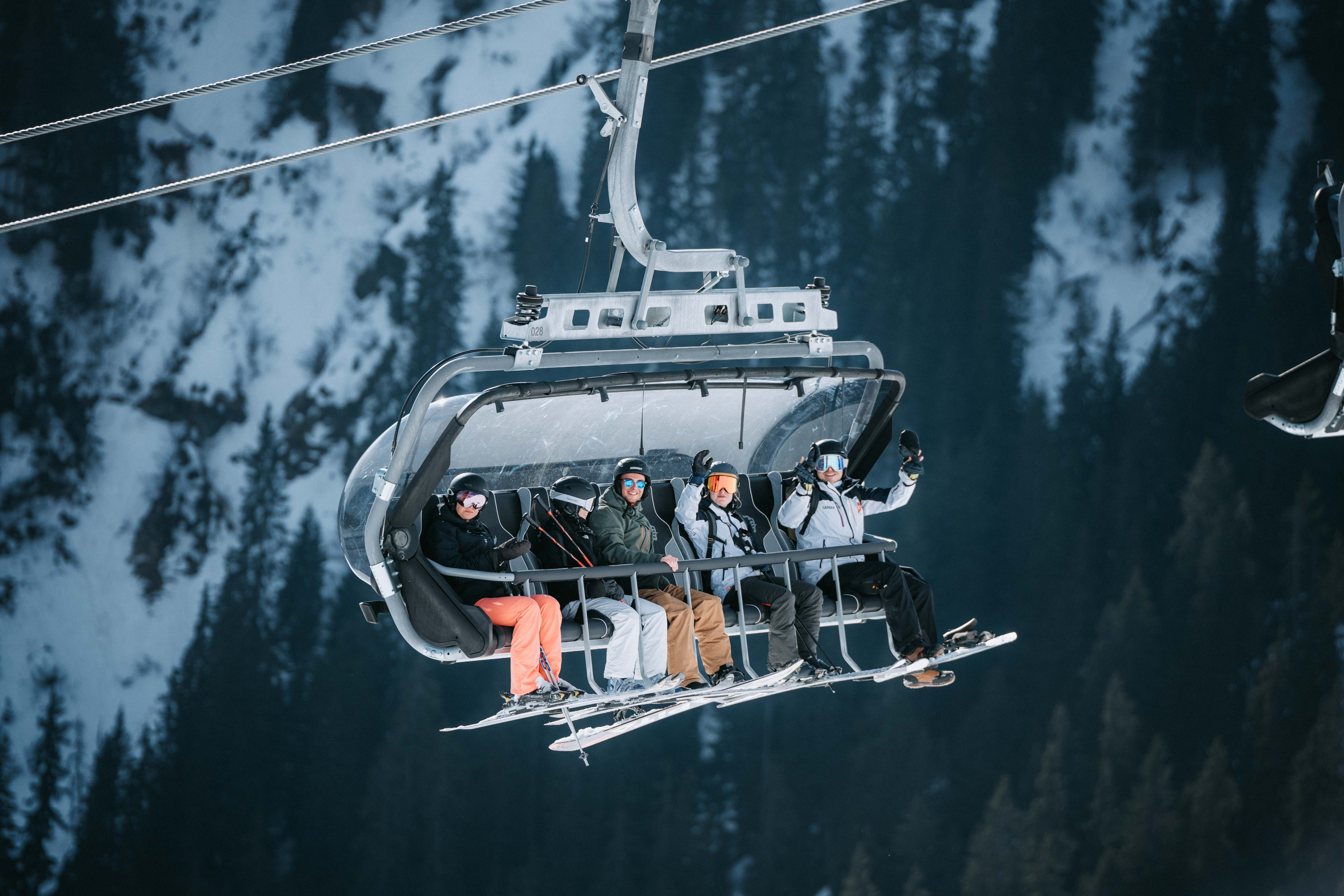 Skilift luchtfoto 